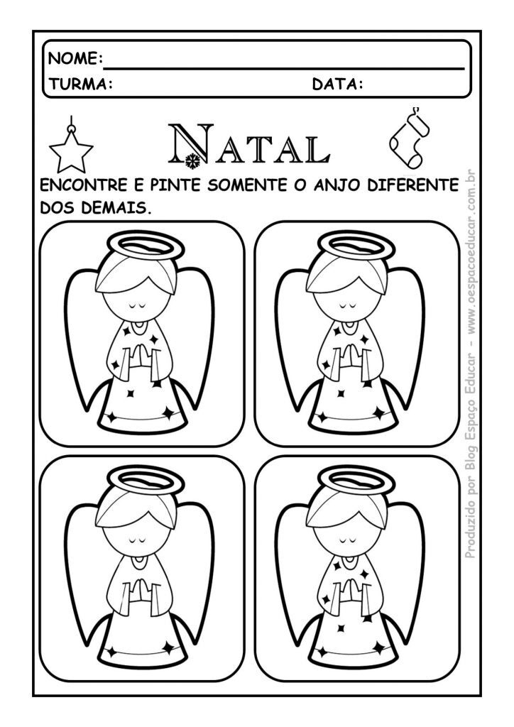 Atividades natal educação infantil