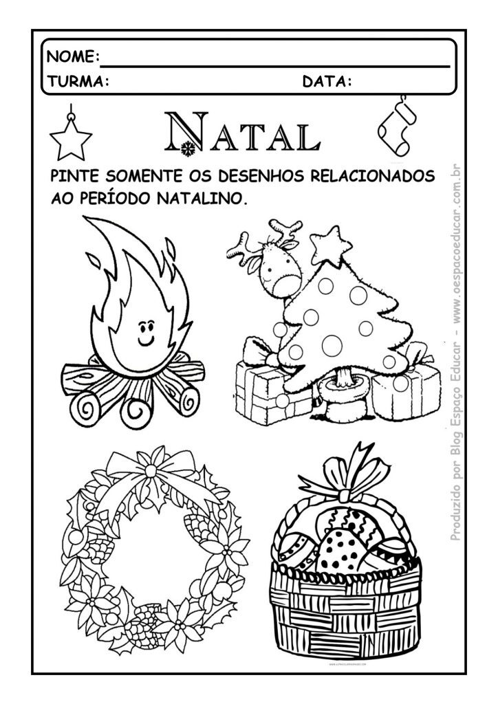 Atividades natal educação infantil