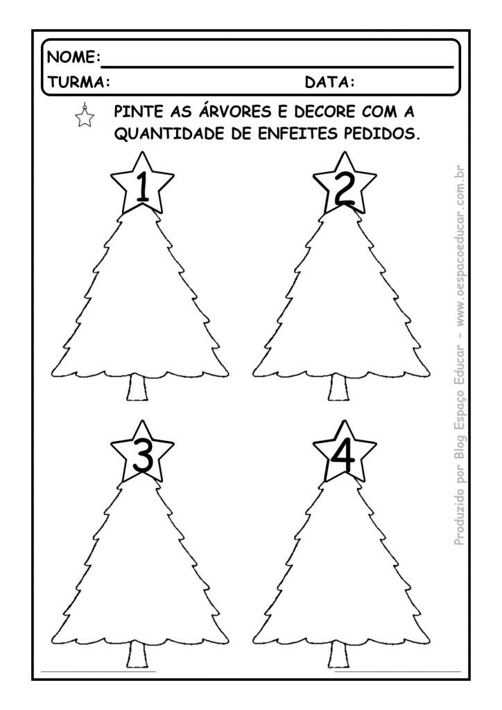 Atividades natal educação infantil