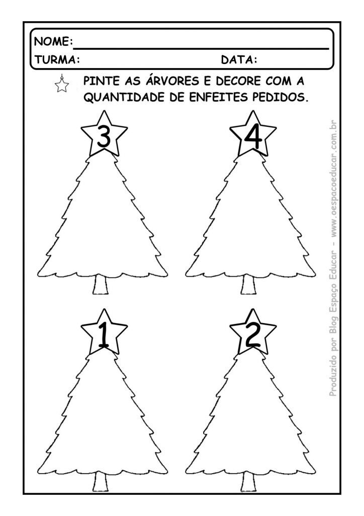 Atividades natal educação infantil