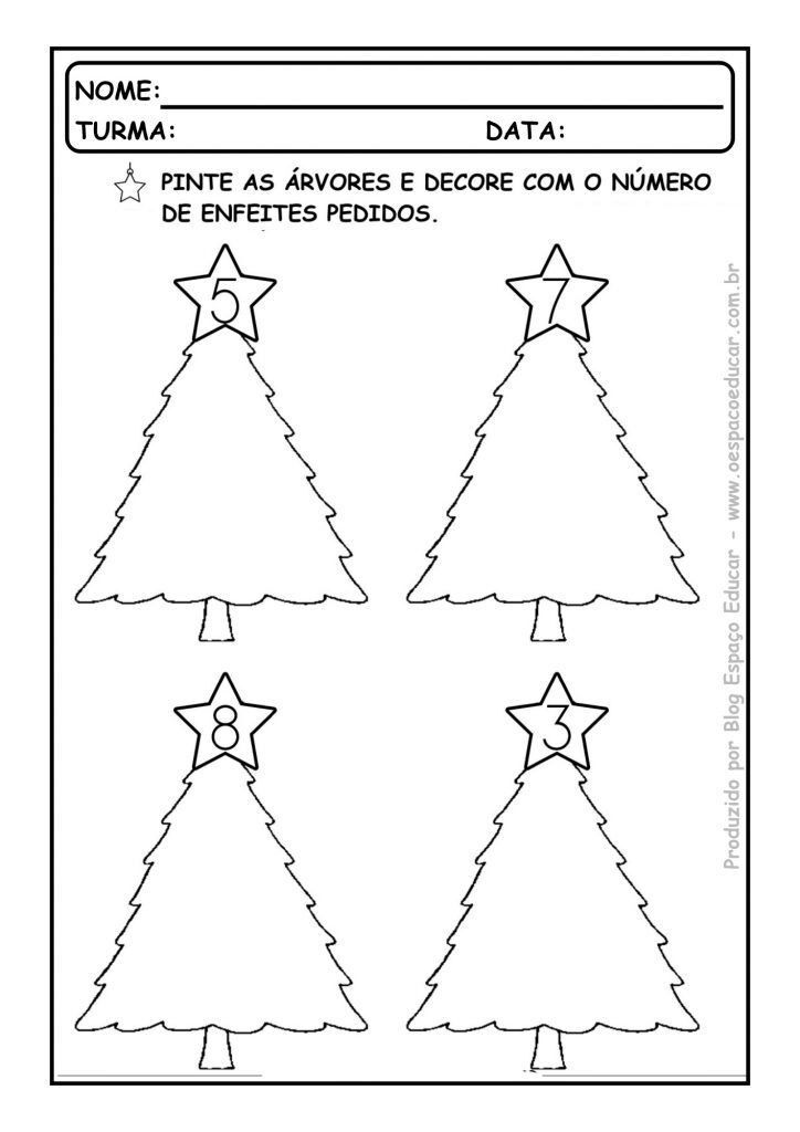 Atividades natal educação infantil