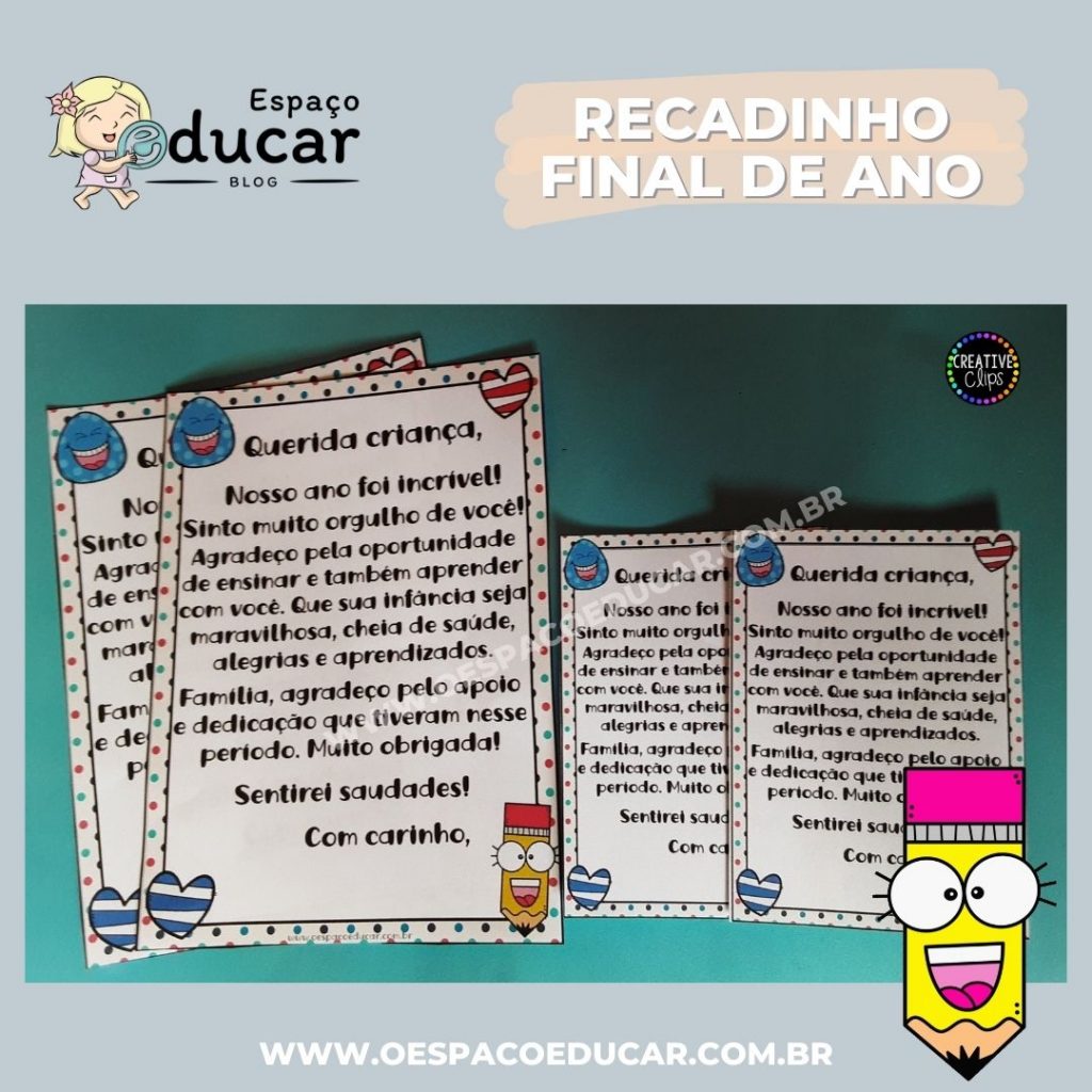 Recadinho de final de ano!