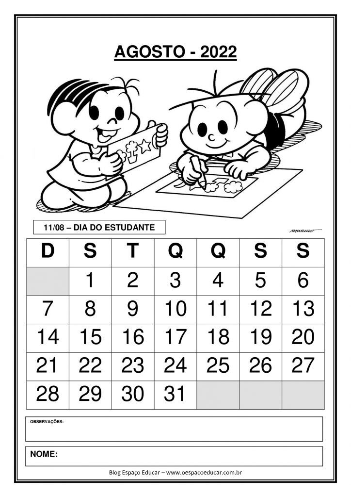 Calendários 2022: Fevereiro!