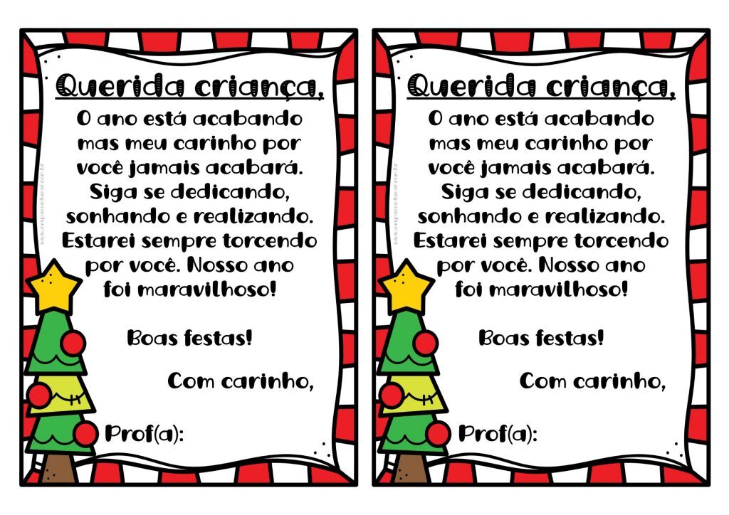 Recadinho natalino