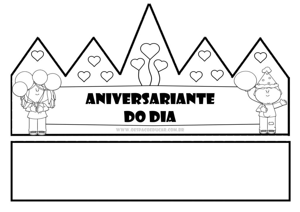 Coroa aniversariante do dia