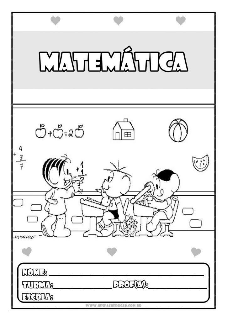 Capas cadernos Turma da Mônica!