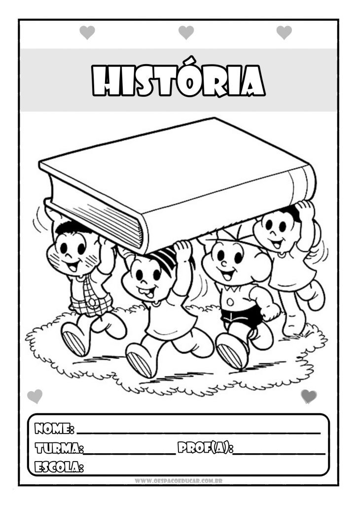 Capas cadernos Turma da Mônica!