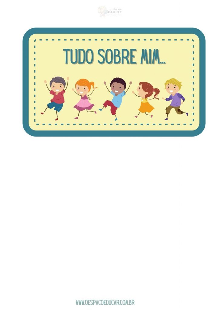 Fichas para dinâmica "Tudo sobre mim"!