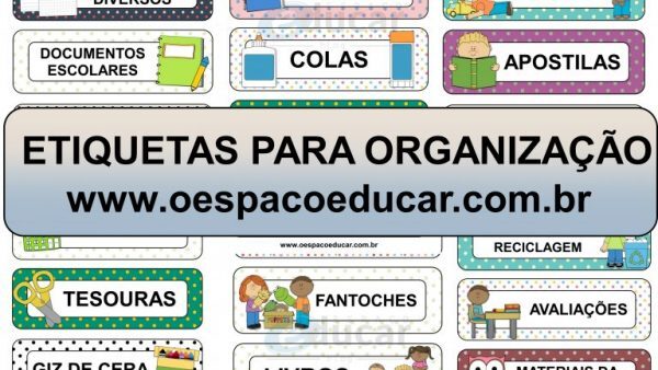 Etiquetas para organização!