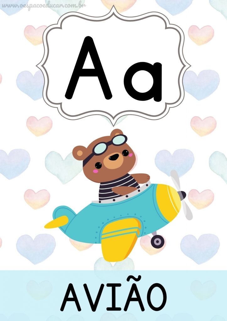 Educação infantil: lindo alfabeto para imprimir!