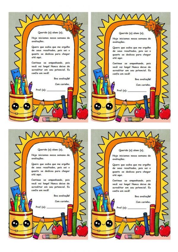 Avaliações: bilhetes de incentivo!