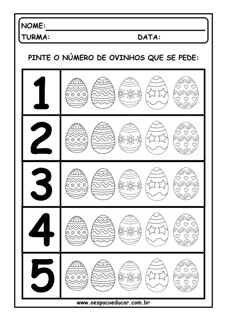 Atividades com ovinhos