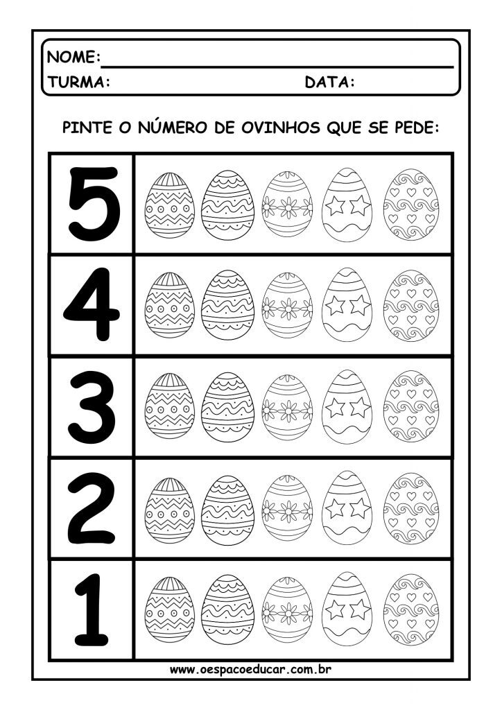 Atividades com ovinhos
