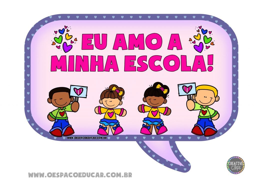 Placa dia da escola