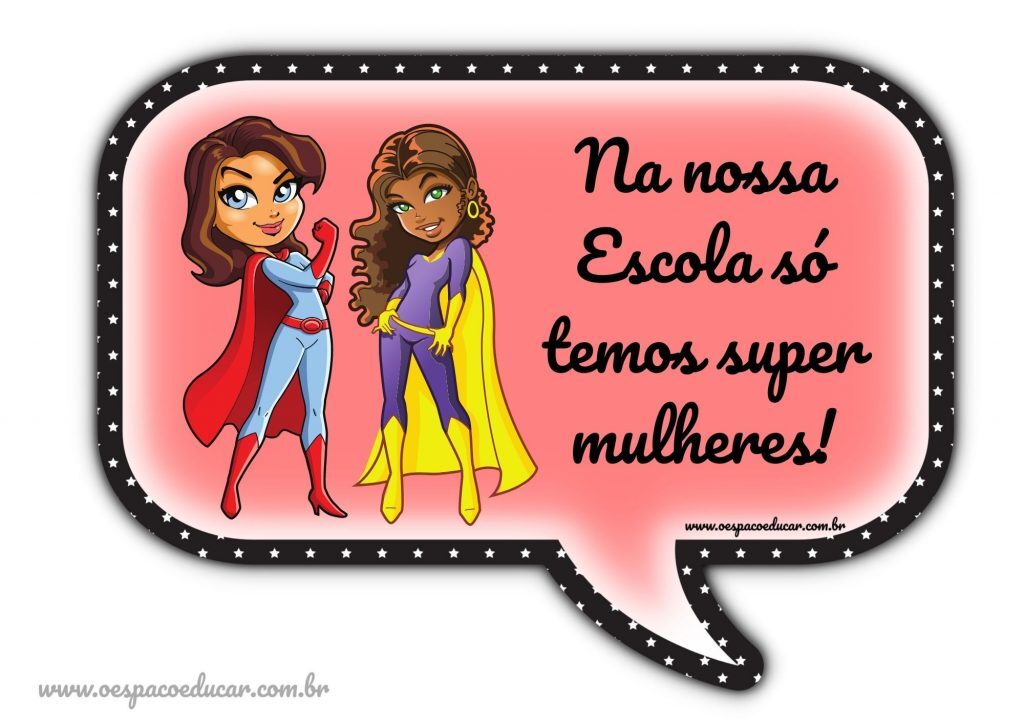 Plaquinhas dia da Mulher!