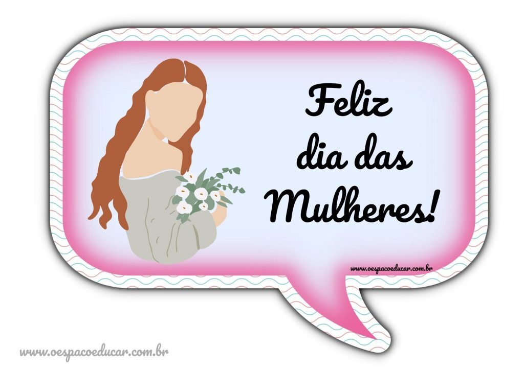 Plaquinhas dia da Mulher!