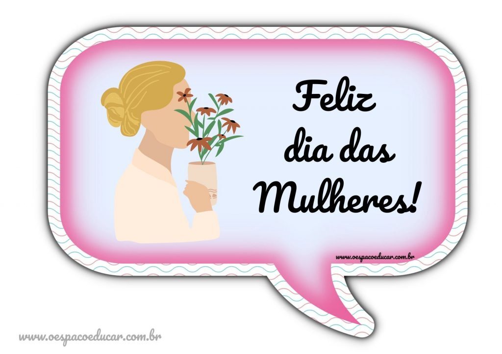 Plaquinhas dia da Mulher!