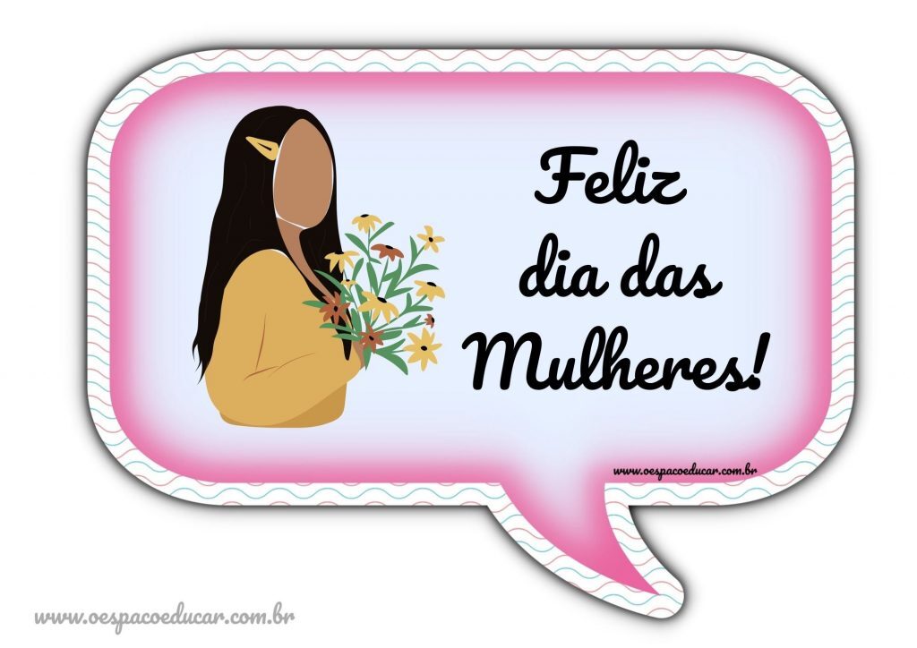 Plaquinhas dia da Mulher!
