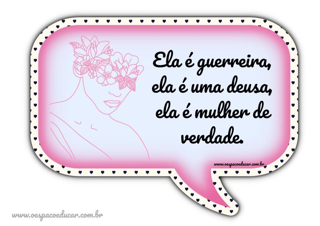 Plaquinhas dia da Mulher!