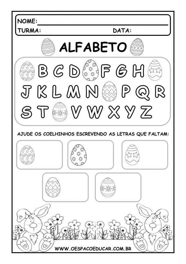 Atividades de Páscoa para Educação Infantil!