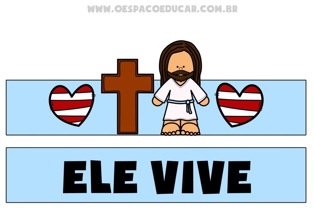 Coroa páscoa ELE VIVE