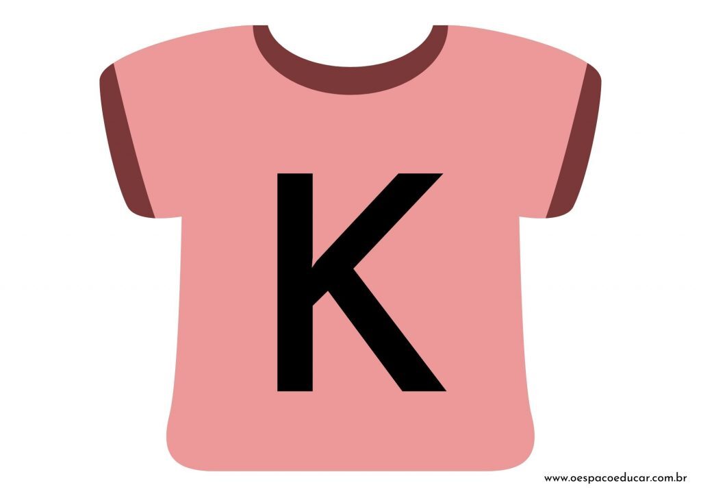 Educação Infantil: camisetas da letra inicial! - Versão Rosa