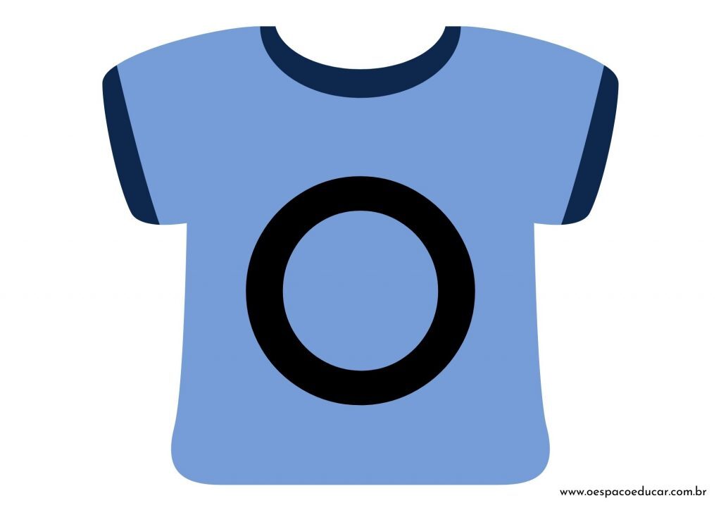 Educação Infantil: camisetas da letra inicial! - Versão Azul