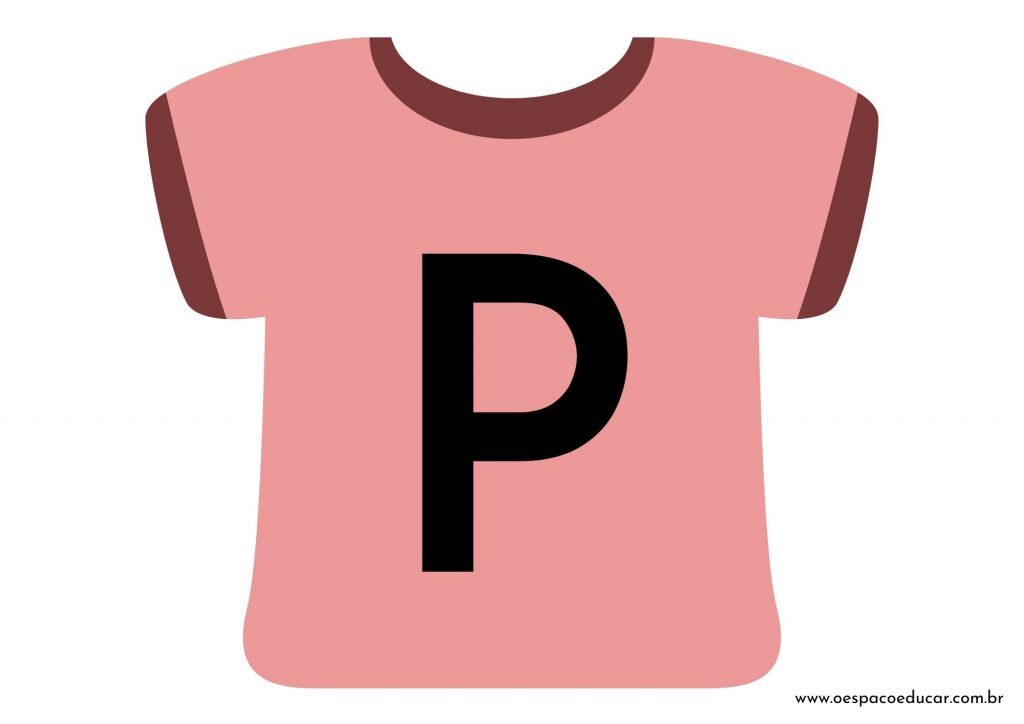 Educação Infantil: camisetas da letra inicial! - Versão Rosa