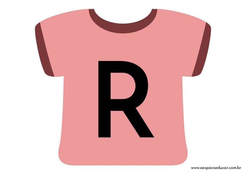 Educação Infantil: camisetas da letra inicial! - Versão Rosa
