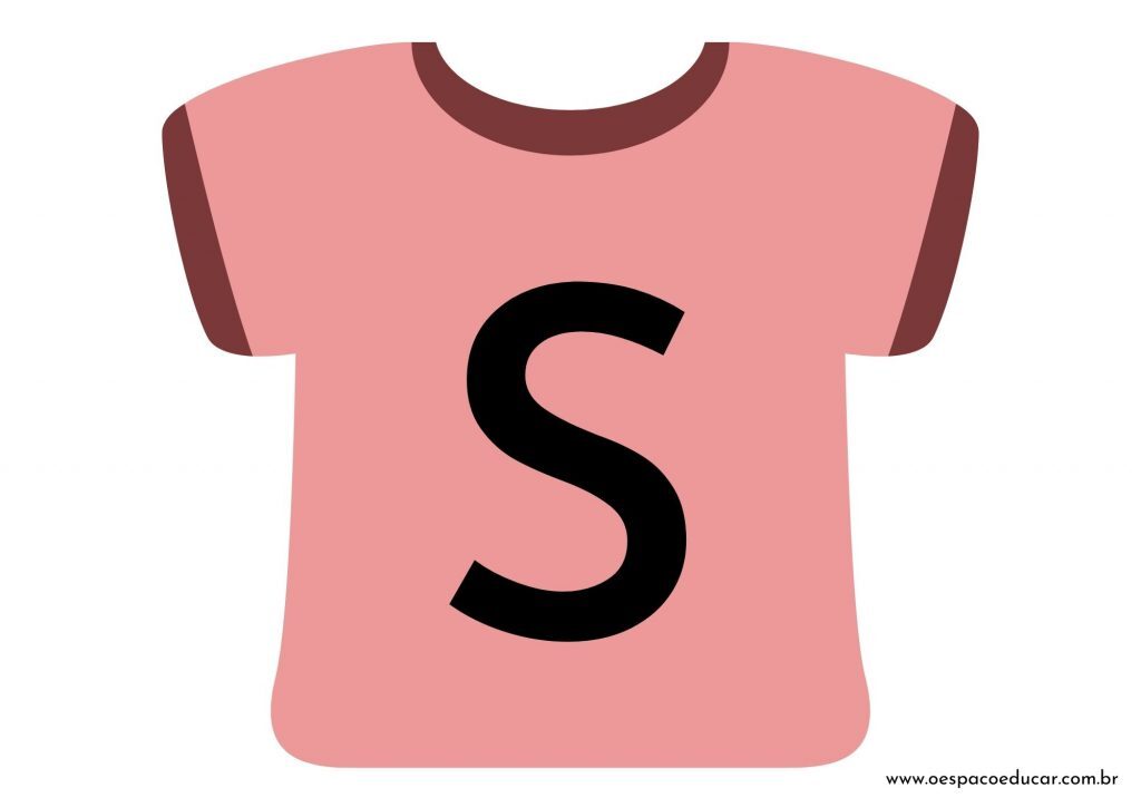 Educação Infantil: camisetas da letra inicial! - Versão Rosa
