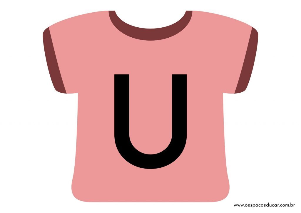 Educação Infantil: camisetas da letra inicial! - Versão Rosa