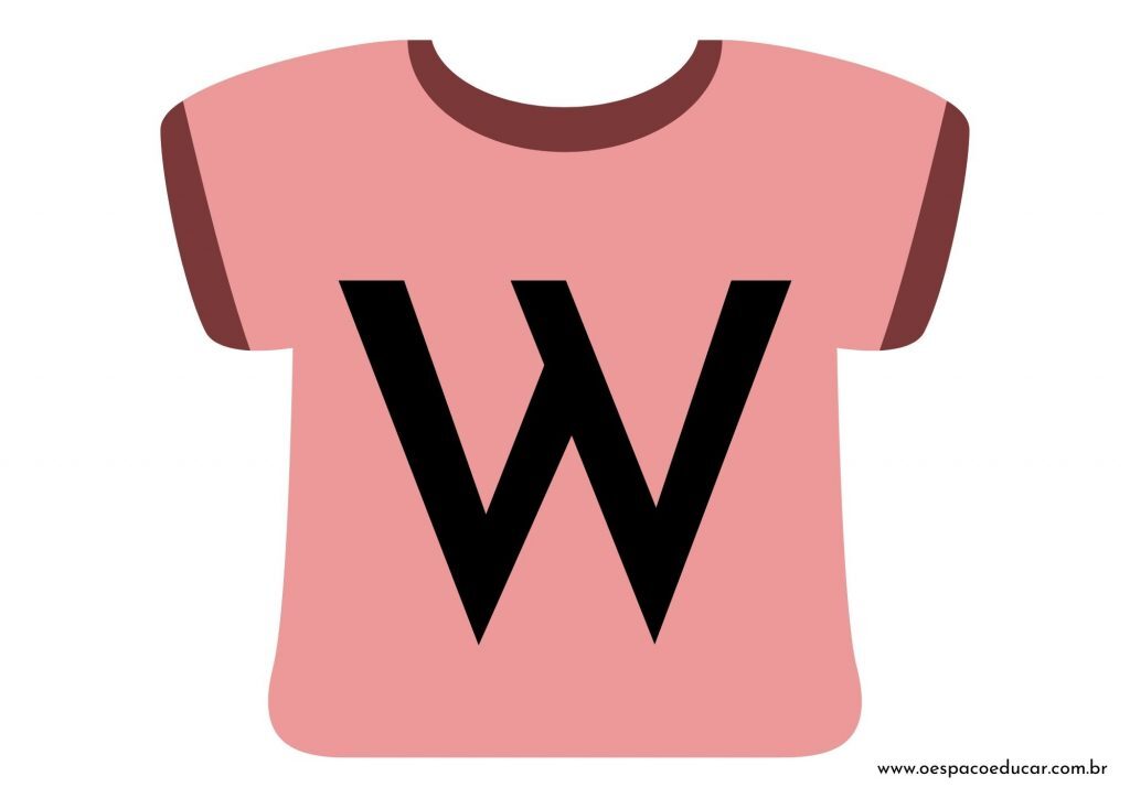 Educação Infantil: camisetas da letra inicial! - Versão Rosa