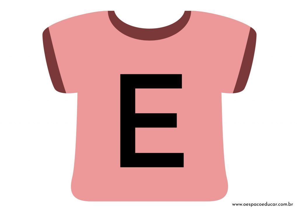 Educação Infantil: camisetas da letra inicial! - Versão Rosa