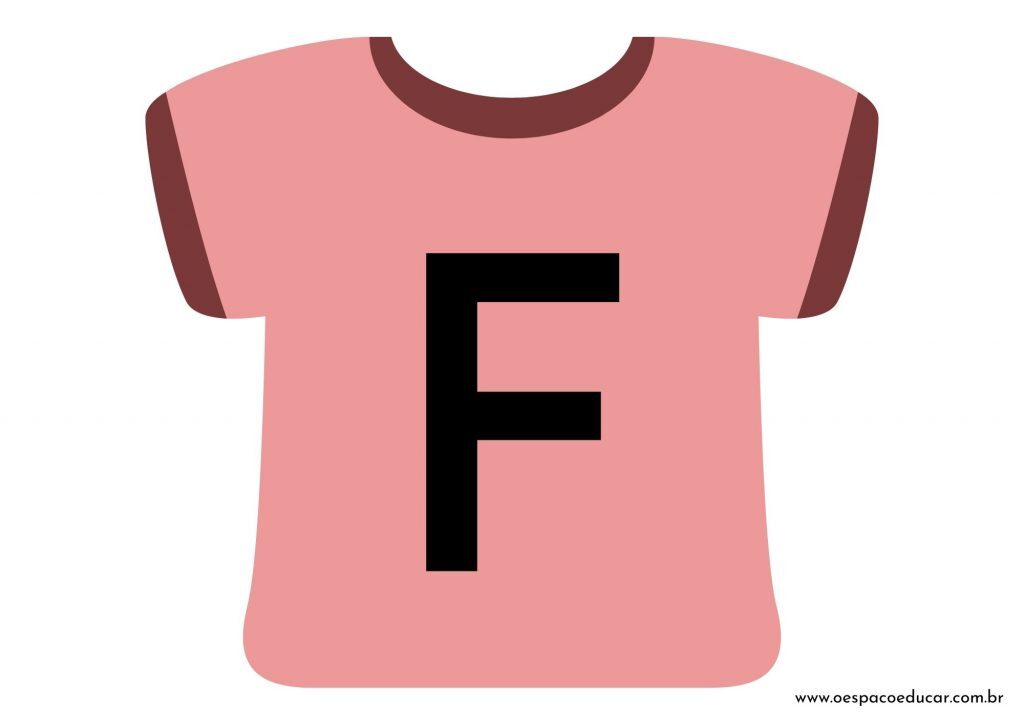 Educação Infantil: camisetas da letra inicial! - Versão Rosa