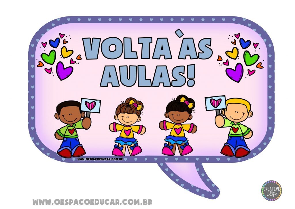 Placa volta as aulas