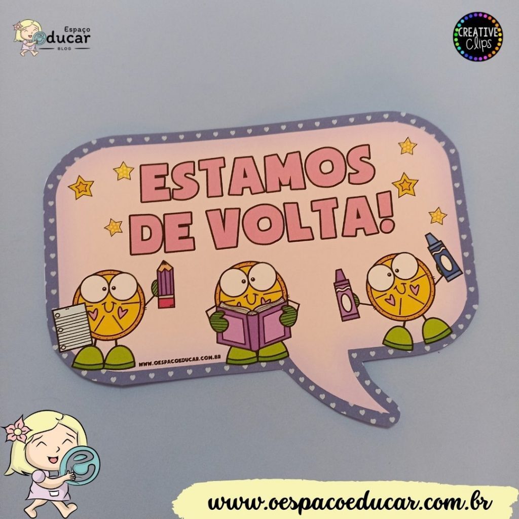 Plaquinhas volta às aulas!