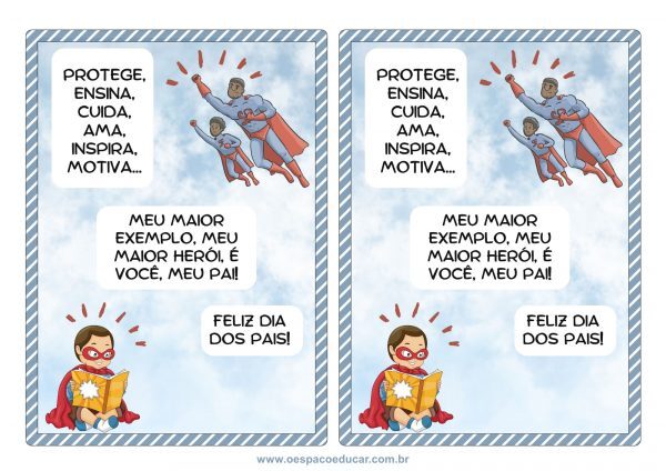 Cartão dia dos pais!