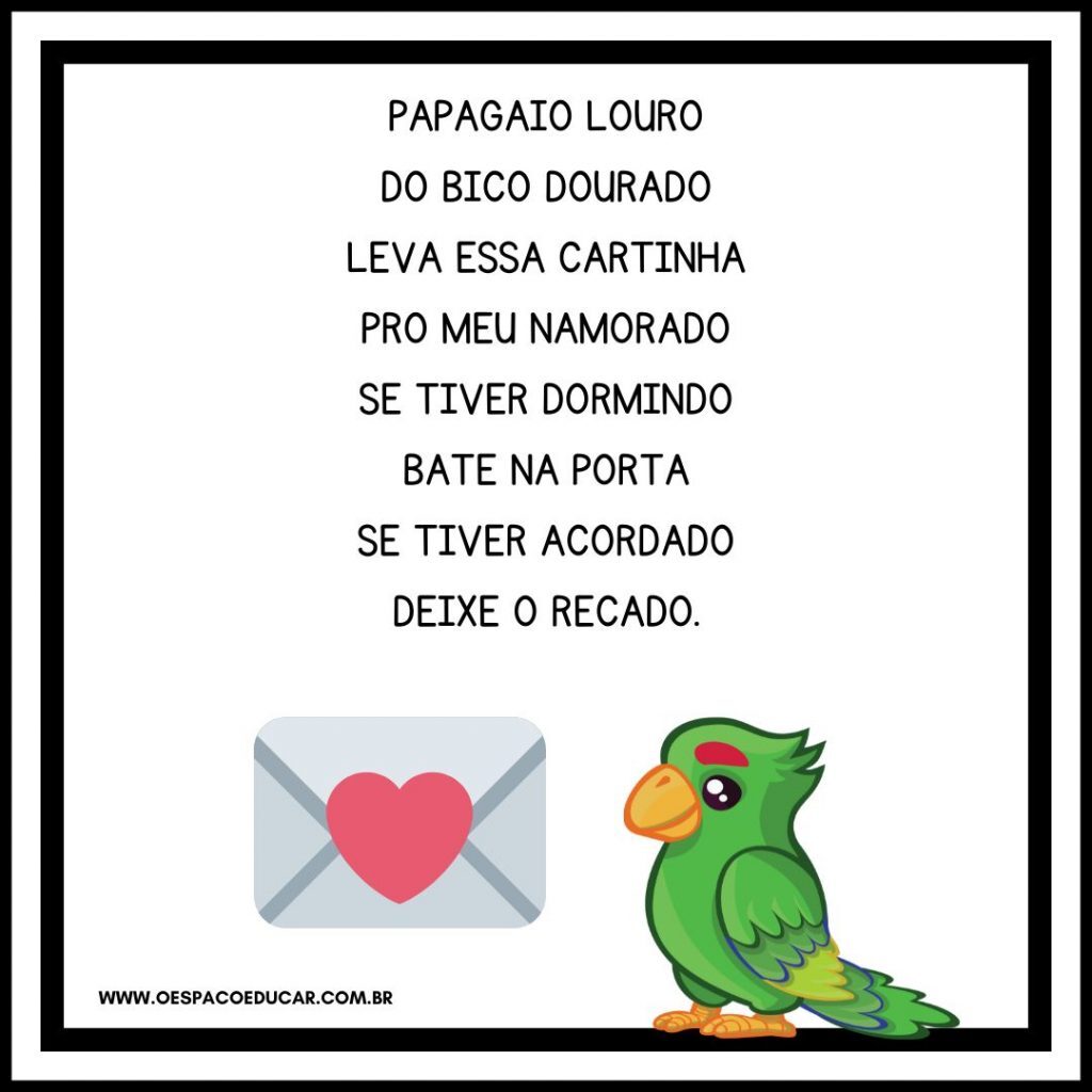 23 Cards parlendas folclóricas!
