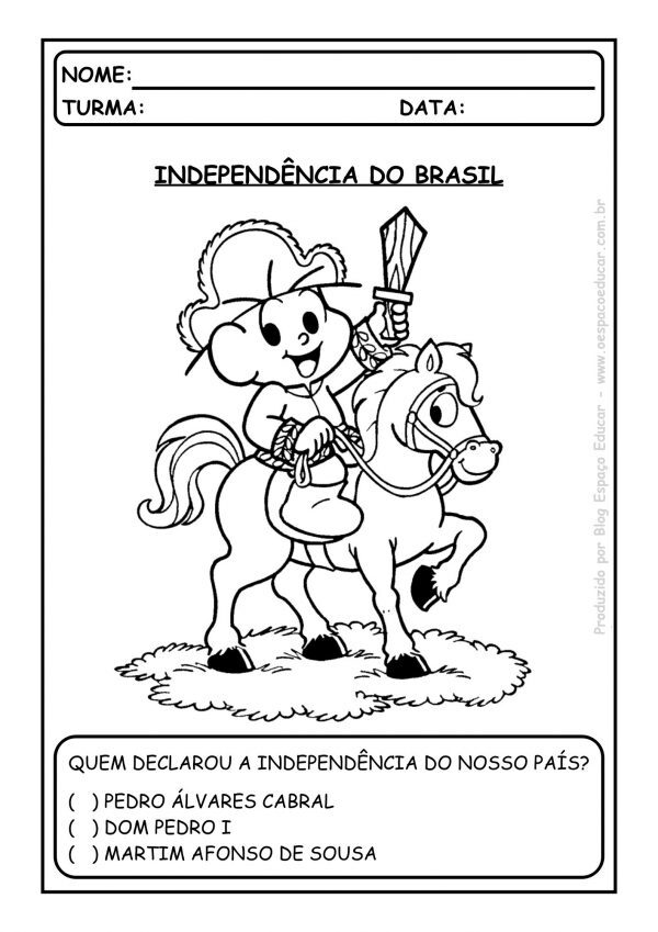 Atividades Independência do Brasil!