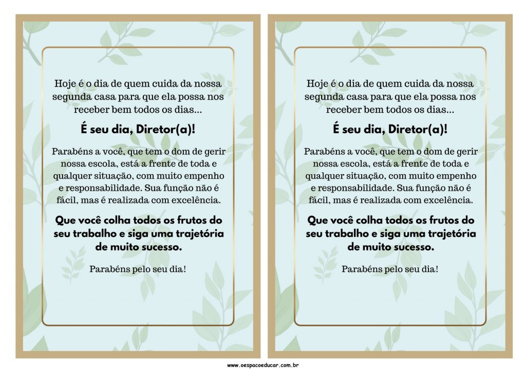 Dia do diretor escolar