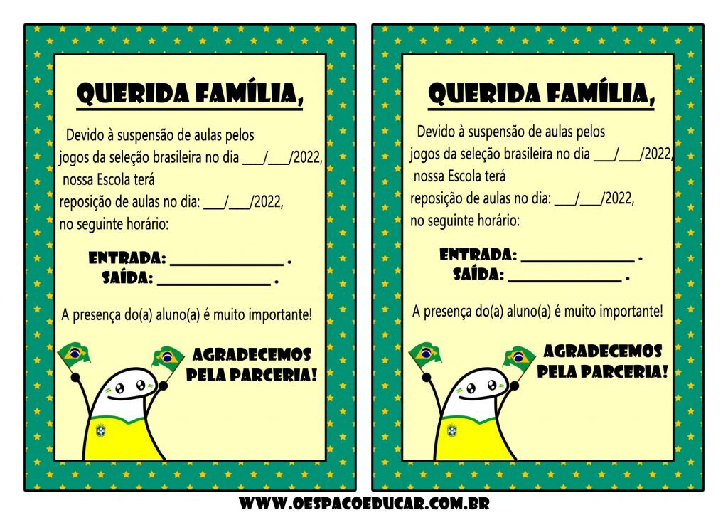Recado copa