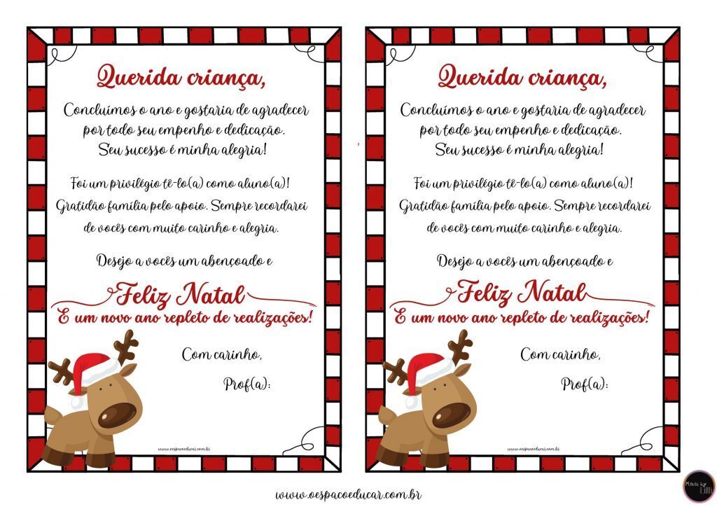 Lindos recadinhos de encerramento do ano letivo para imprimir!