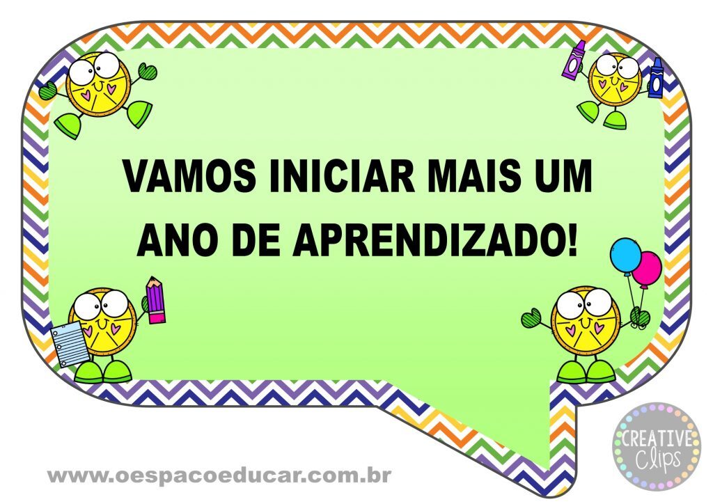 Plaquinhas volta as aulas