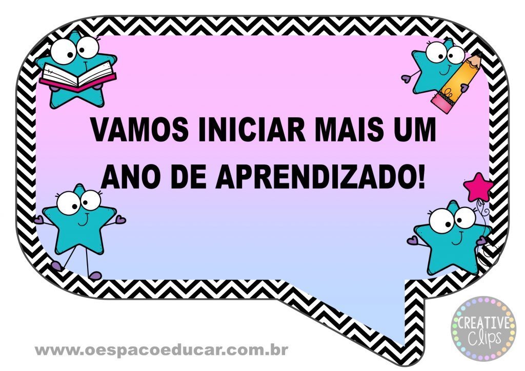 Plaquinhas volta as aulas