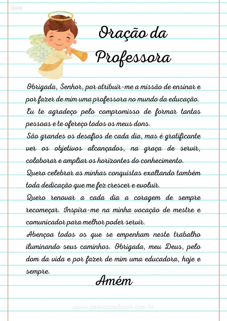 Oração da Professora!