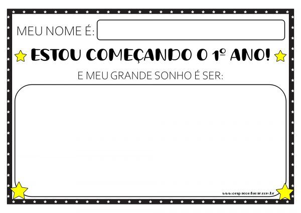 Plaquinhas início do ano para Ensino Fundamental!
