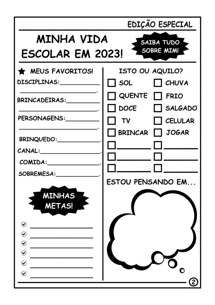 JORNAL ESPECIAL MINHA VIDA ESCOLAR EM 2023