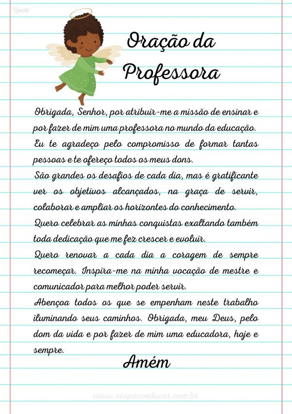 Oração da Professora!