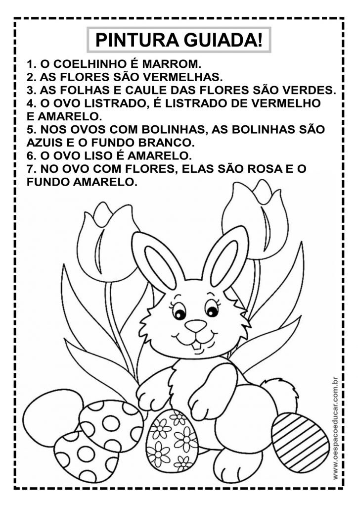 Pintura guiada de páscoa