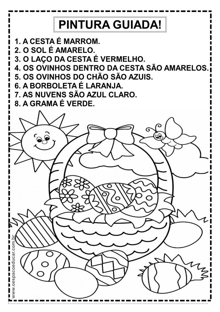 Pintura guiada de páscoa
